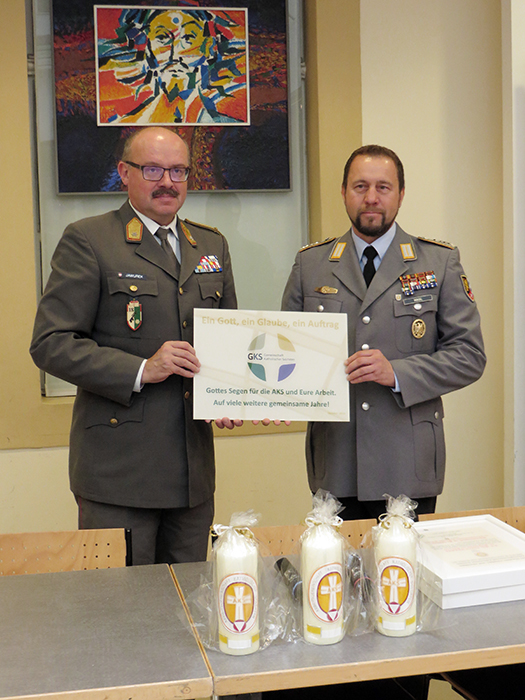 50 Jahre AKS 2019 Präs. Brigadier Martin Jawurek und Oberstabsfeldwebel Christian Madl 1